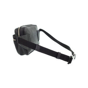 Louis Vuitton Body Bum Bag Taiga Black Leather Outdoor Rama